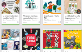 8 couvertures de livres issues de la sélection autour de la Semaine européenne de la réduction des déchets